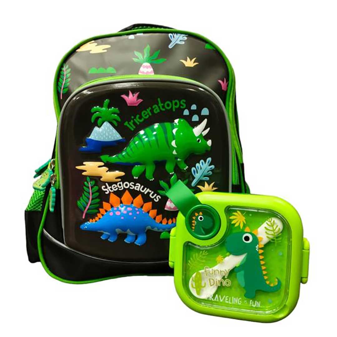 3D Dino School Bag Deal Small