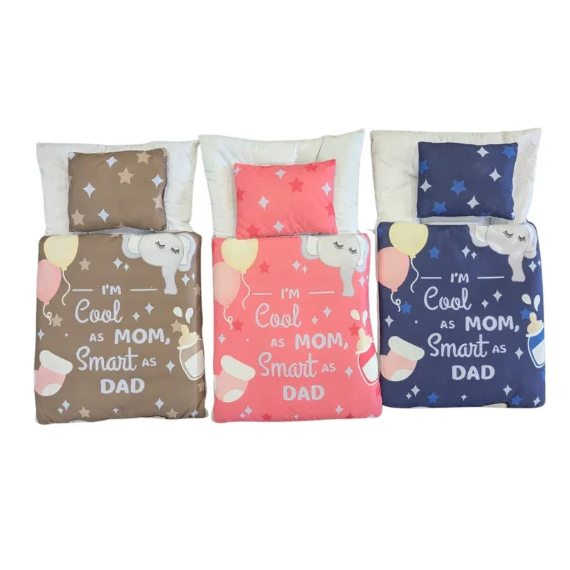 Baby Boy Carry Nest Blue Smart as Dad, Soft as Heaven