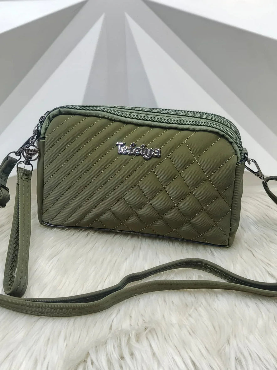 Trendy Quilted Crossbody Bag for Women Compact Elegant Everyday Purse