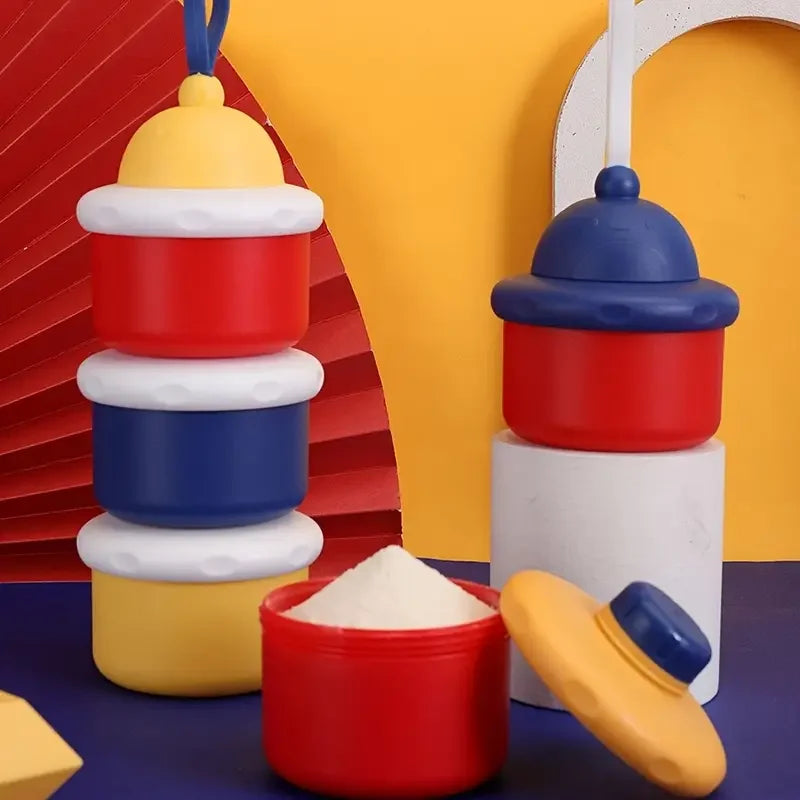 3-Layer Baby Formula Dispenser – Smart, Mess-Free Milk Storage On the Go