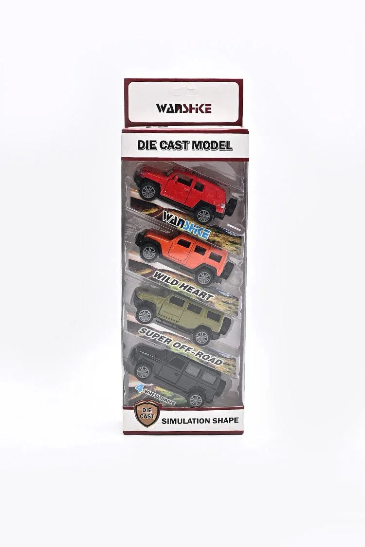 Classic Die-Cast Dinky Car Set – Pack of 4 Stylish Mini Vehicles
