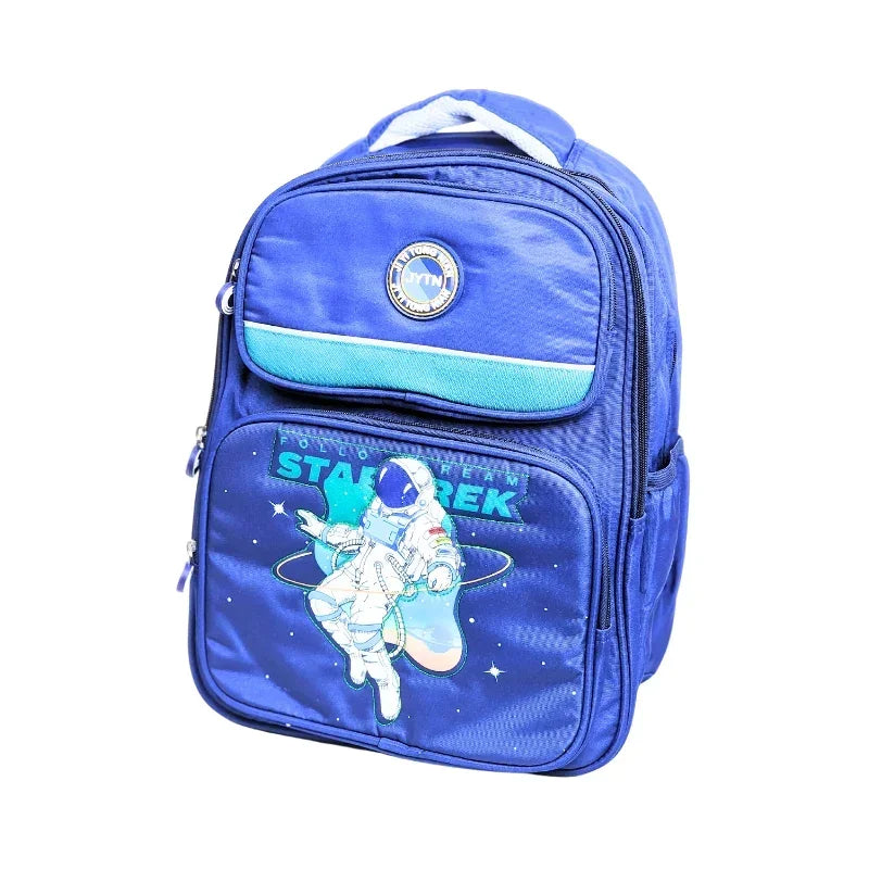 Astronaut design Backpack For Kids 16 Inches (948) (Blue)