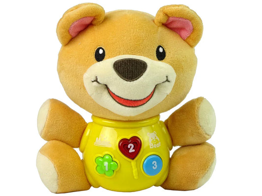 Interactive Lullaby Melodies Educational Teddy Bear Sound Lights