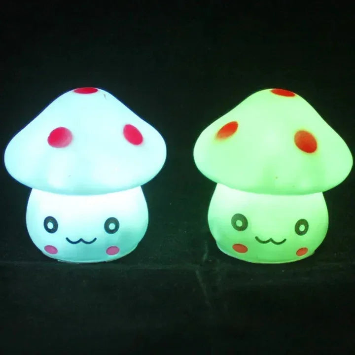 Magical Glow Mini Mushroom LED Night Light  Cozy  Colorful Ambience (Assorted)