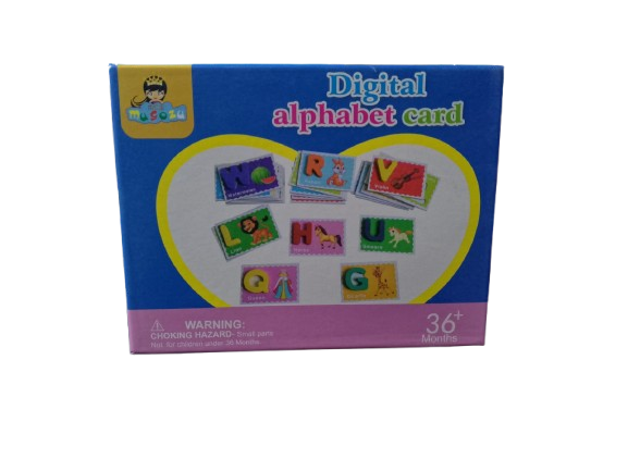 Fun Digital Alphabet Cards Learn A to Z (Color Assorted)
