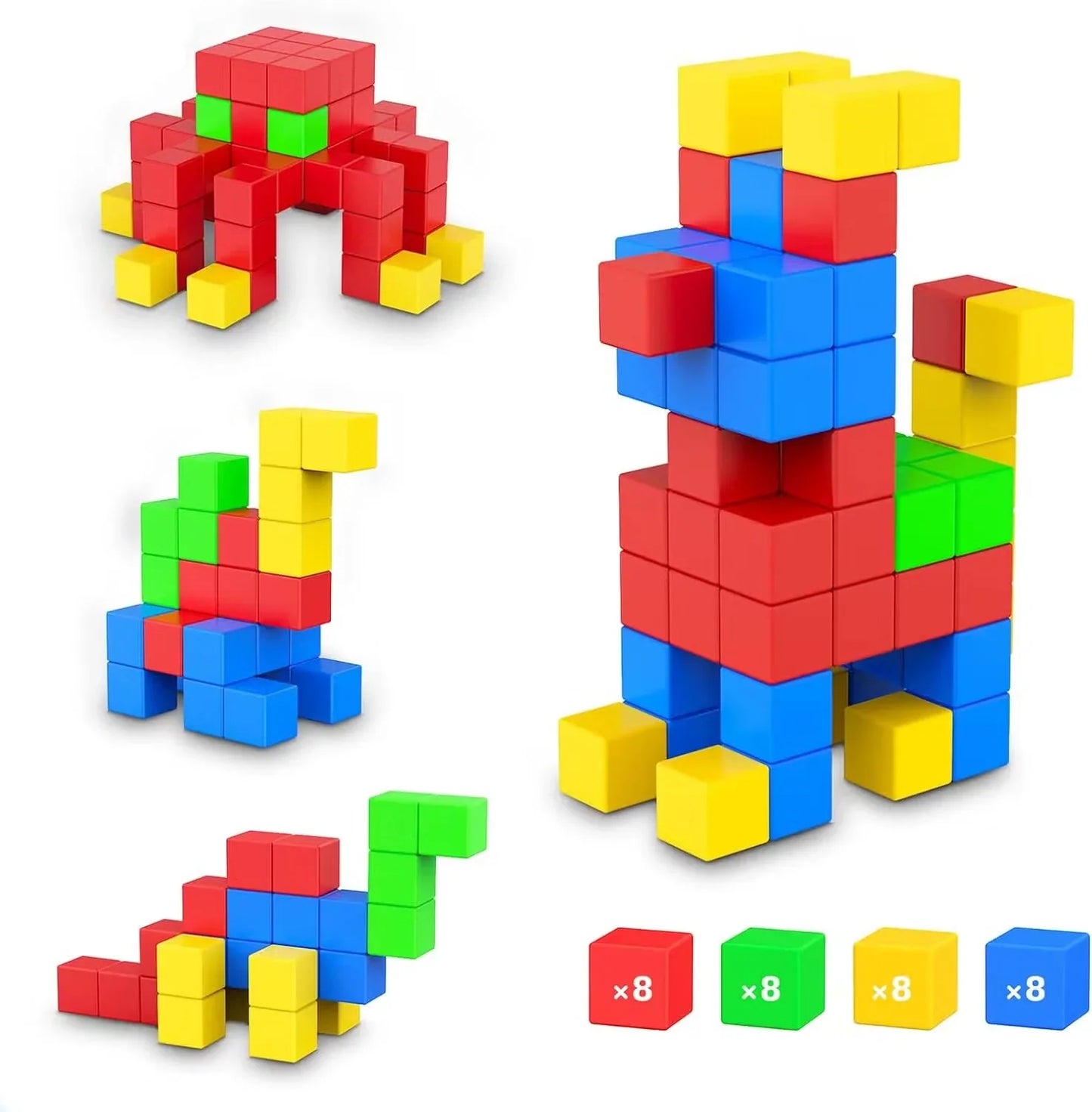 Creative Magnetic Cube Building Block Play Set for Kids