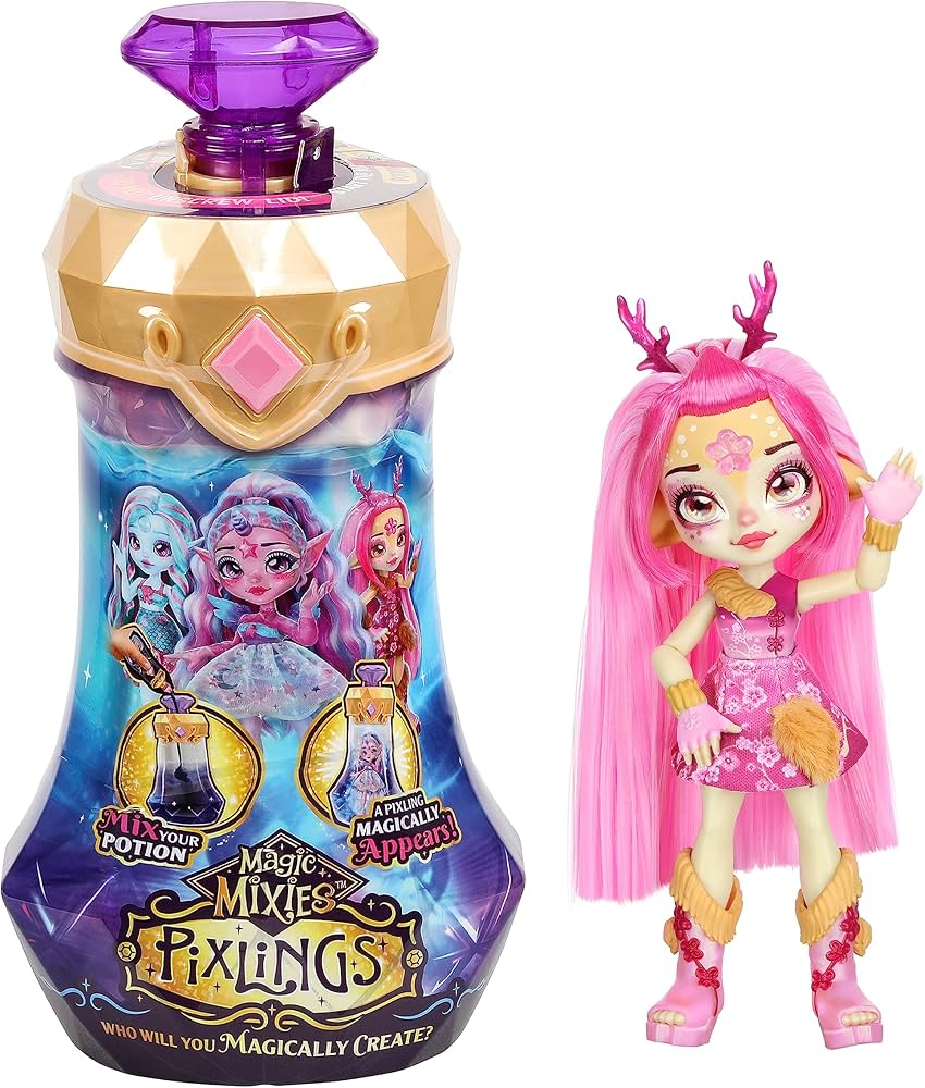 Magic Mixies Pixlings – Shimmerverse Potion Surprise Fashion Doll Inside