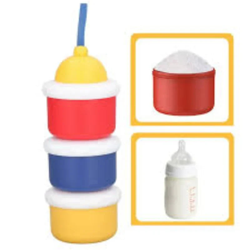 3-Layer Baby Formula Dispenser – Smart, Mess-Free Milk Storage On the Go