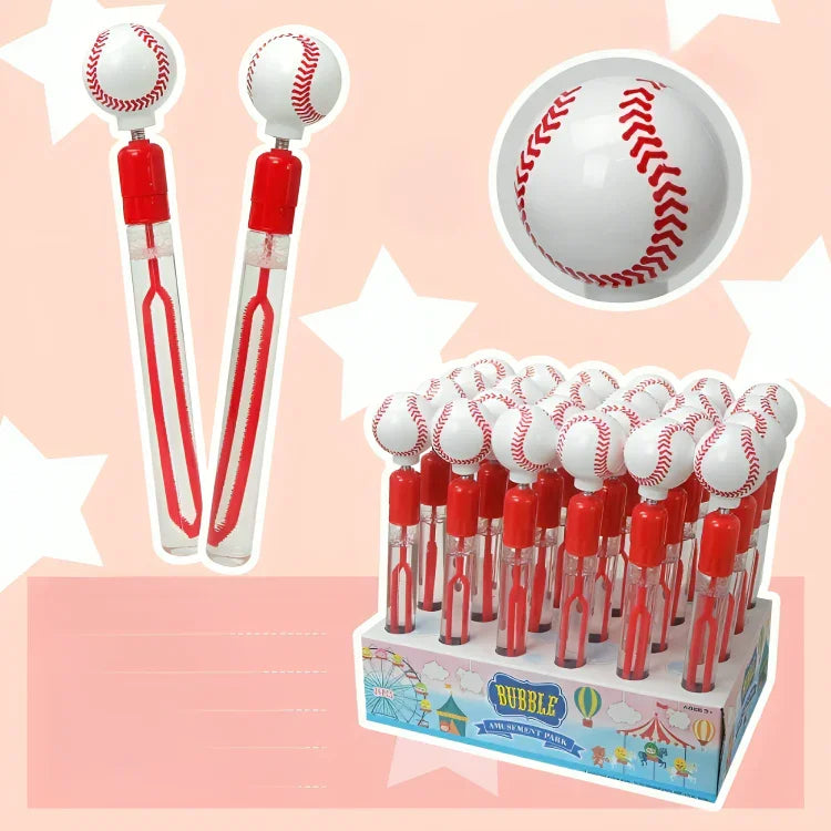 Baseball Bell Bubble Wand Plastic Toy Bubble Wand
