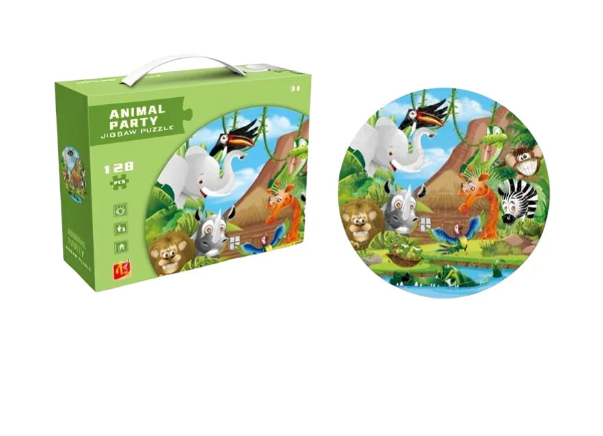 Animal Party Puzzle Jigsaw Game For Kids