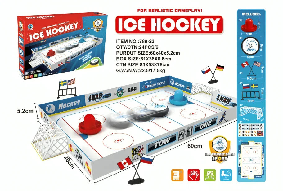 Kids Ice Hockey Table Durable Game Fun For Girls and Boys