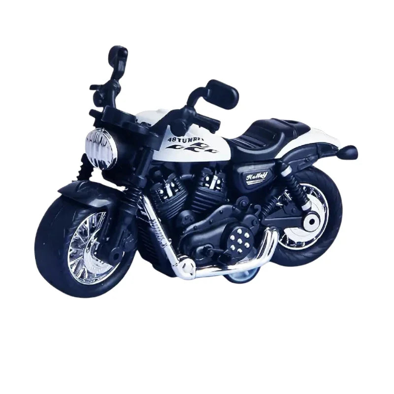 Alloy Plastic Pull Back Die-Cast Bike Toy for Kids