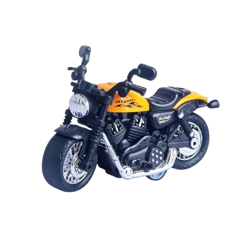 Alloy Plastic Pull Back Die-Cast Bike Toy for Kids