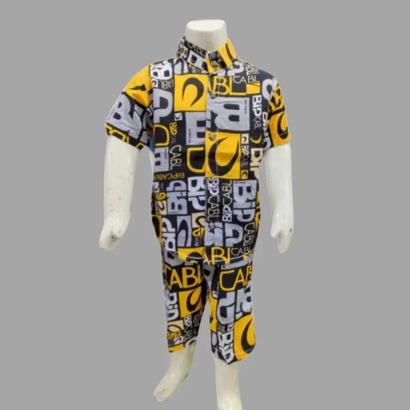 Baby Boy's Summer Outfit Short Sleeve Casual T-Shirt & Pant