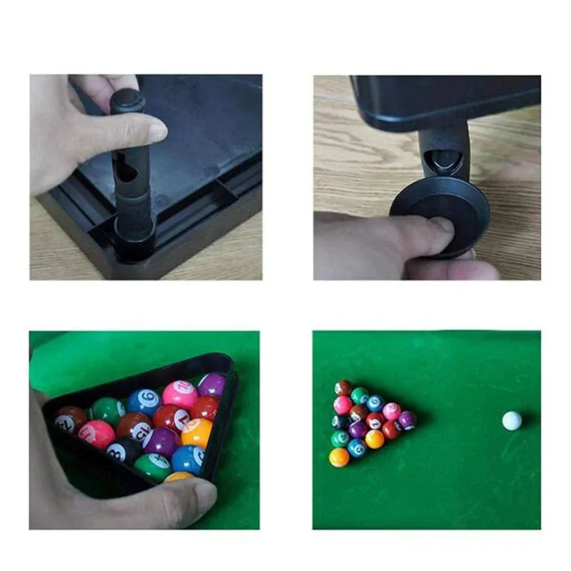 "Kids travel snooker game tabletop set"