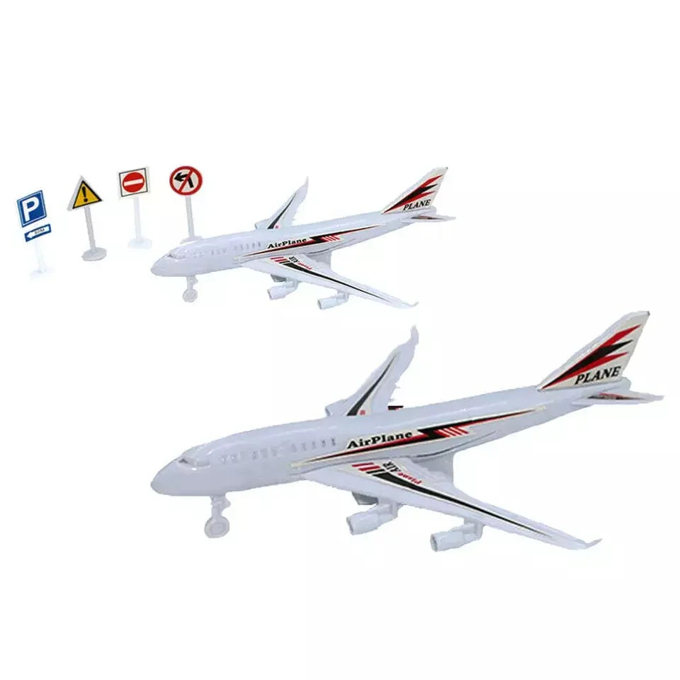 Airport Playset with Airplane, Cars & Accessories – New Century Airline Toy for Kids (Assorted)