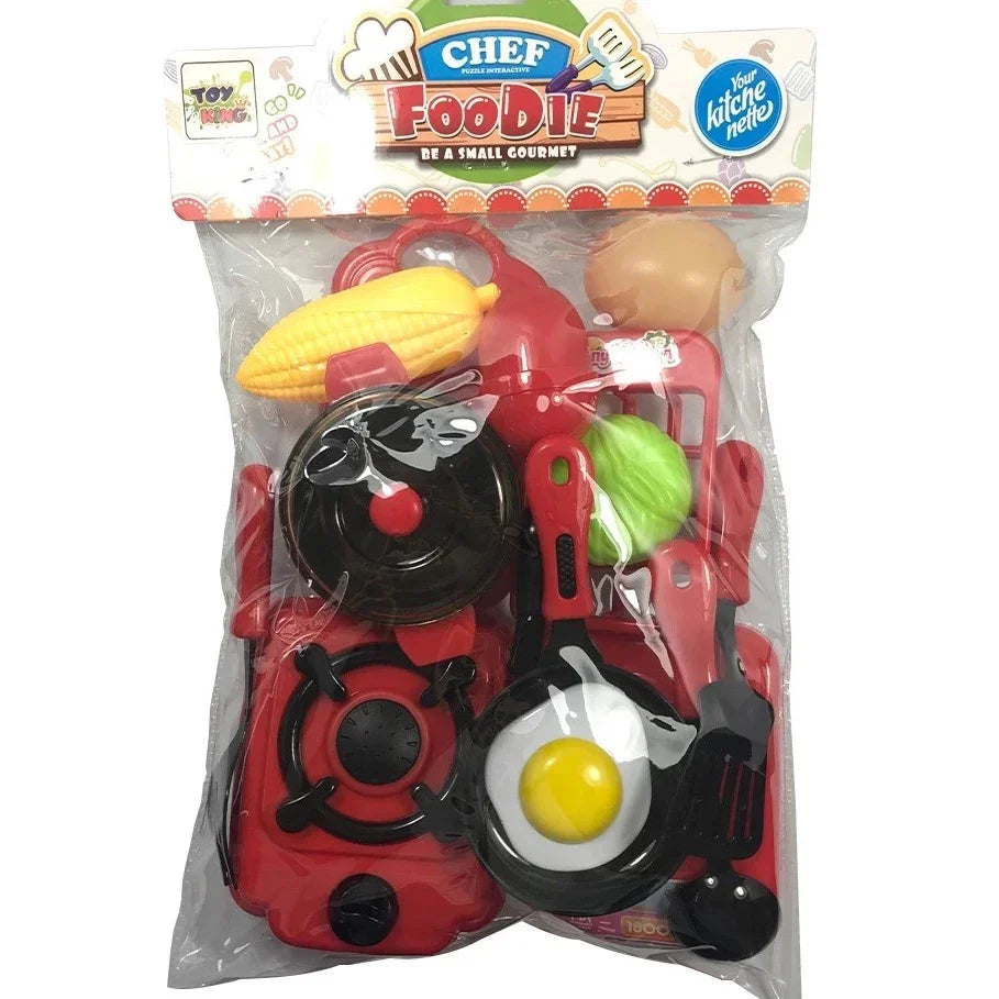 Kids Deluxe Kitchen Cooking Pan & Utensils Playset – Fun Pretend Play for Little Chefs