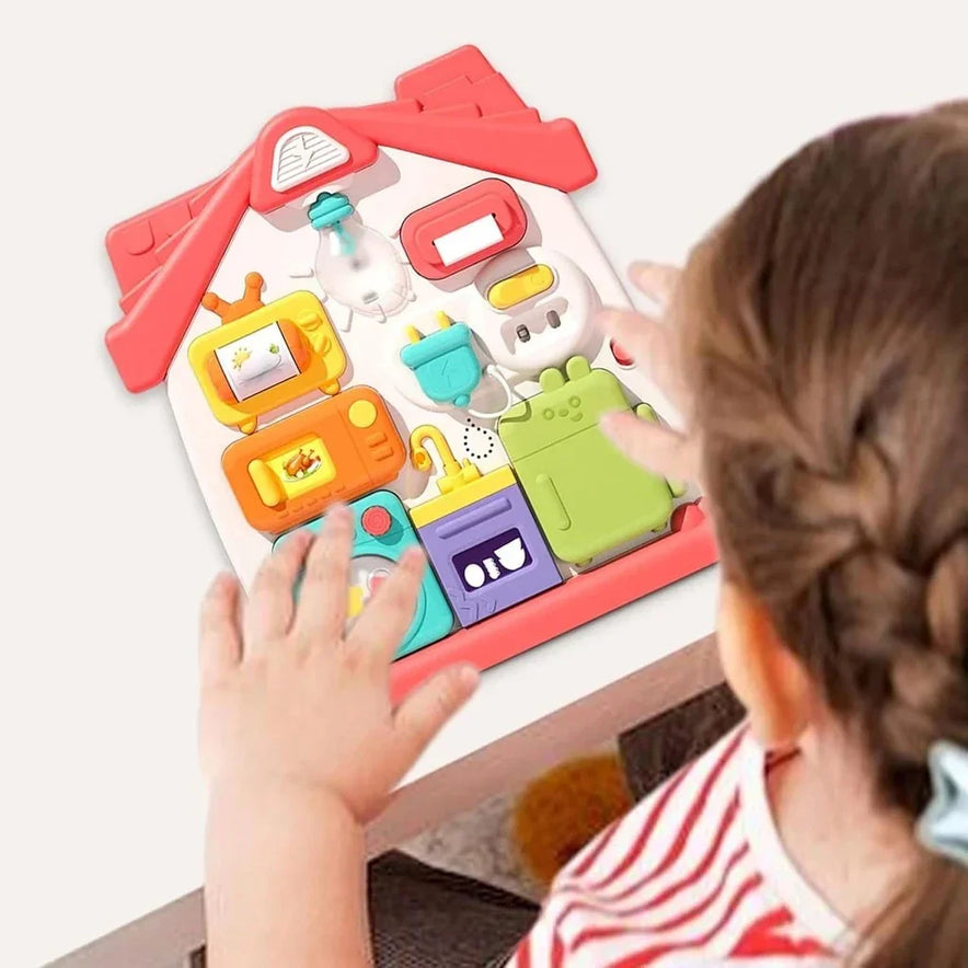 Baby Busy Board Multifunctional House – Interactive Learning Toy