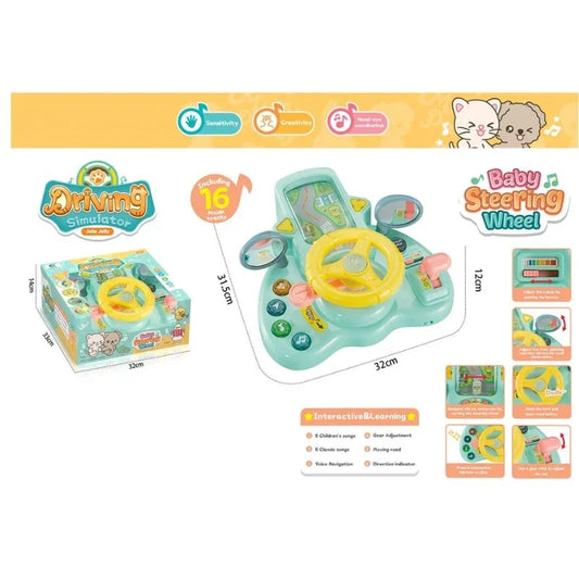 Adventure Steering Wheel Toy – Interactive Driving Experience with Songs