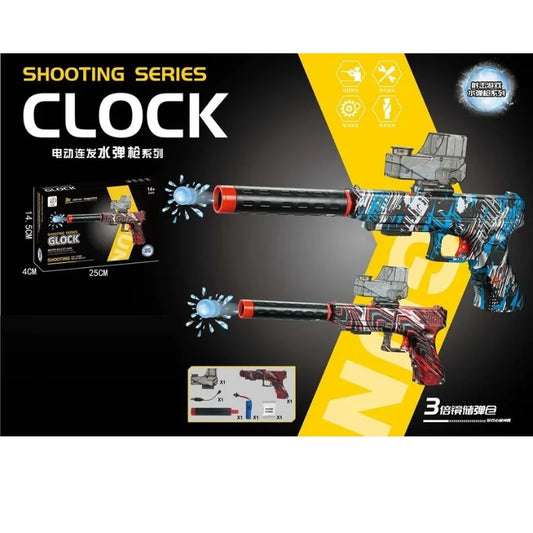 Graffiti-Style Electric Water Bullet Gun – Rechargeable High-Powered Blaster