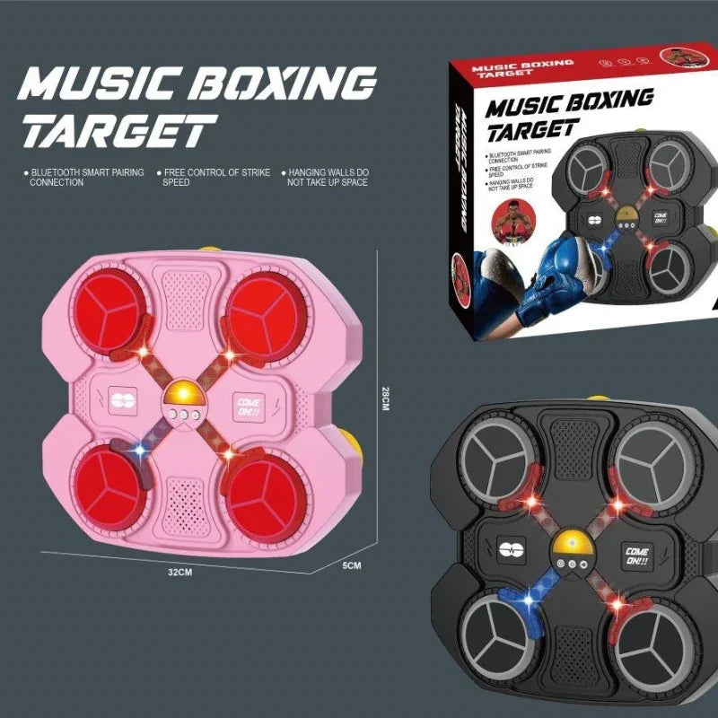 Music Boxing Set with LED Lights Interactive Punch Pad Display