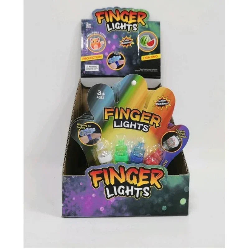Finger LED Lights Per Card  Fun Glow Party Accessories for Kids