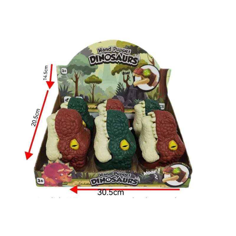 Hand Puppets Interactive Dinosaur Toys with Glowing Effects for Kids