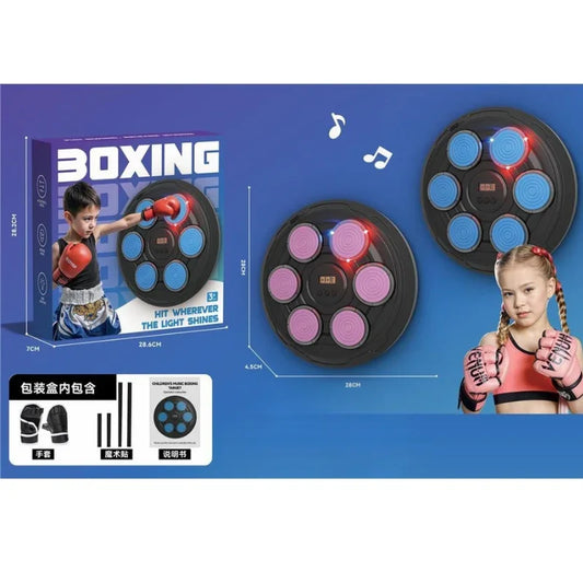Kids Electronic Boxing Target Set  Punch Pad with Gloves for Training