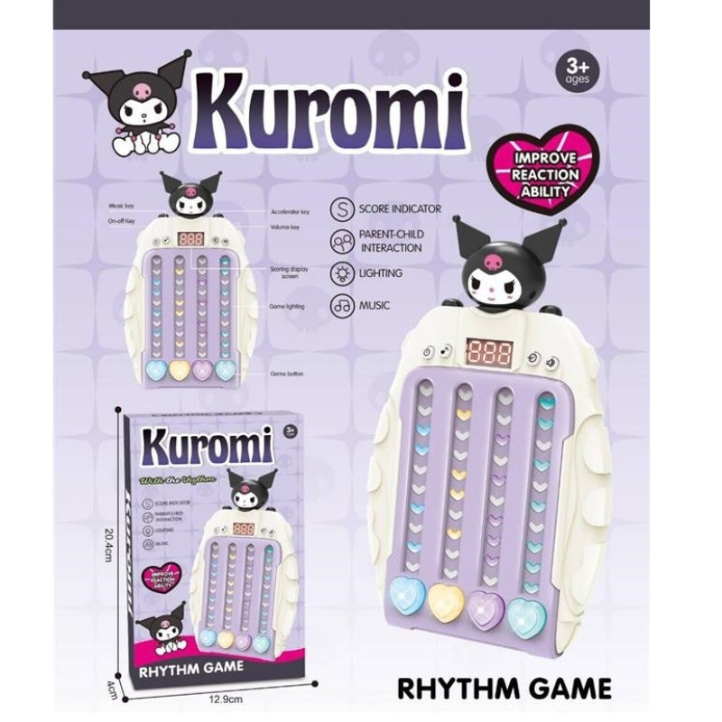 KUROMI Rhythm Master Handheld Music Game Console Light-Up Beat Pad Toy