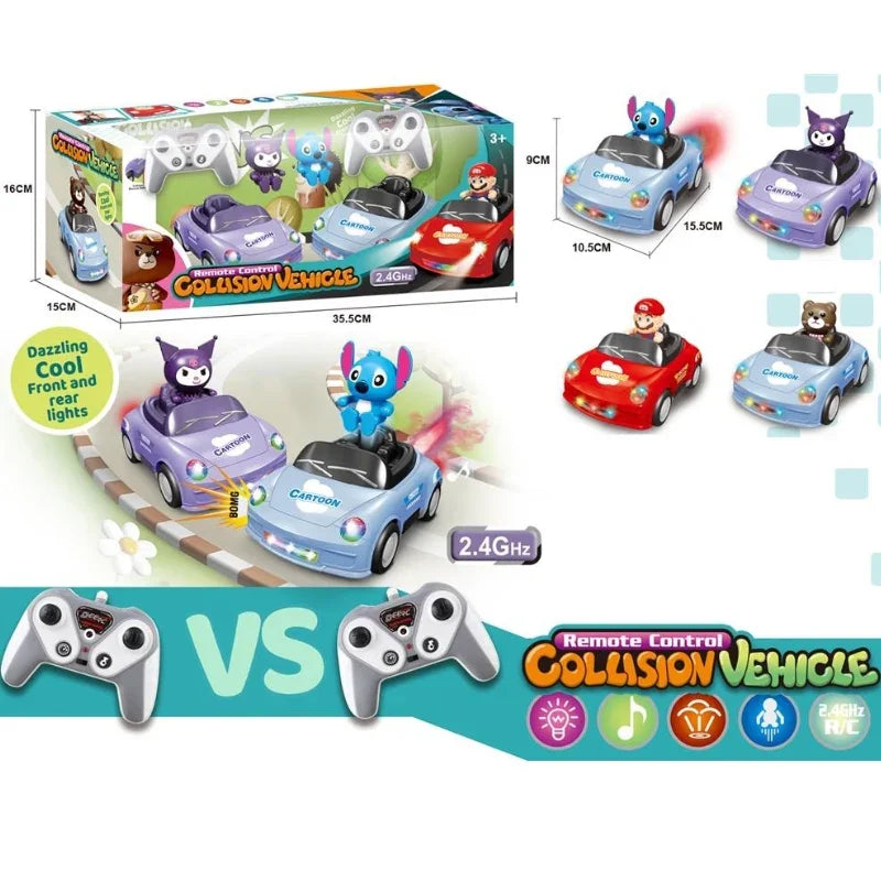 Remote Control Cartoon Battle Car with Doll 6 Function RC Vehicle