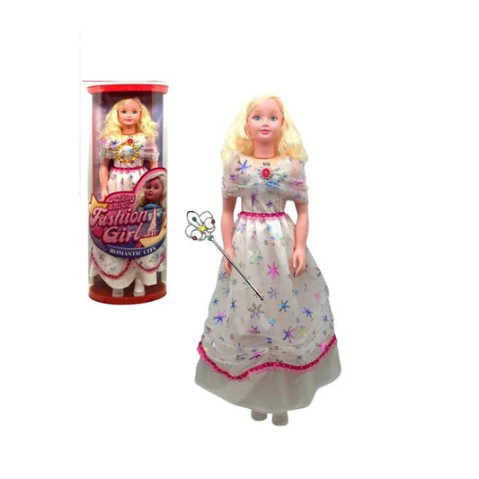 Hollow Body Musical Fashion Girl Doll Elegant Evening Dress Design