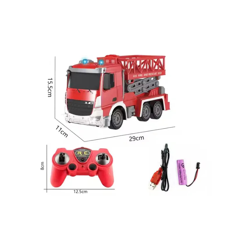 Remote Control Fire Rescue Truck Fire Engine with Flashing Lights