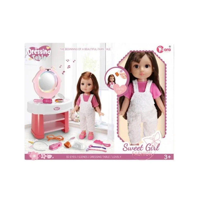 Fashionable Girl Dressing Table Playset – Pretend Beauty Vanity