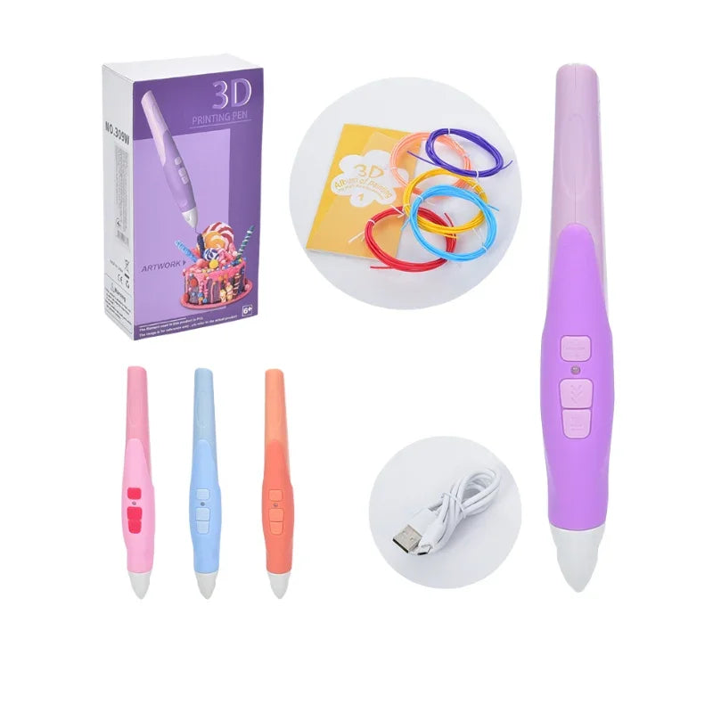 3D Pencil Set – Rechargeable DIY Creative Art Tool for Kids