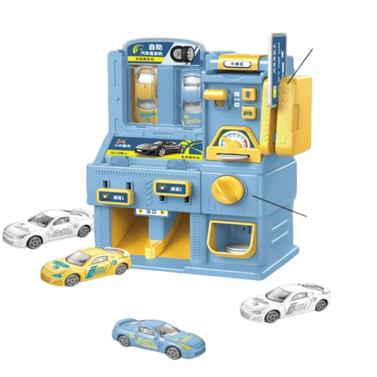 Car Vending Machine Playset – Mini Alloy Cars Toy Dispenser
