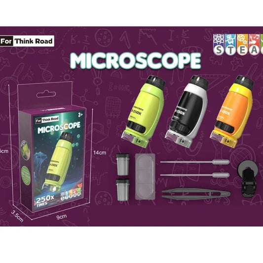Children's Portable Mini Microscope Tool Scientific Toy for Kid