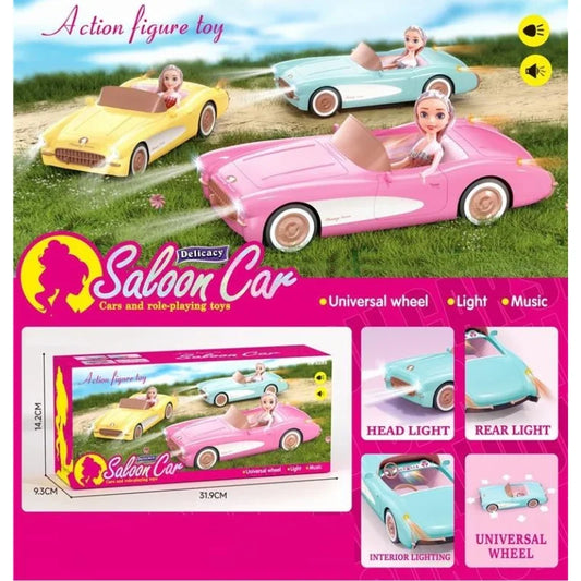 Barbie Saloon Car – Deluxe Fashion Vehicle for Doll Play