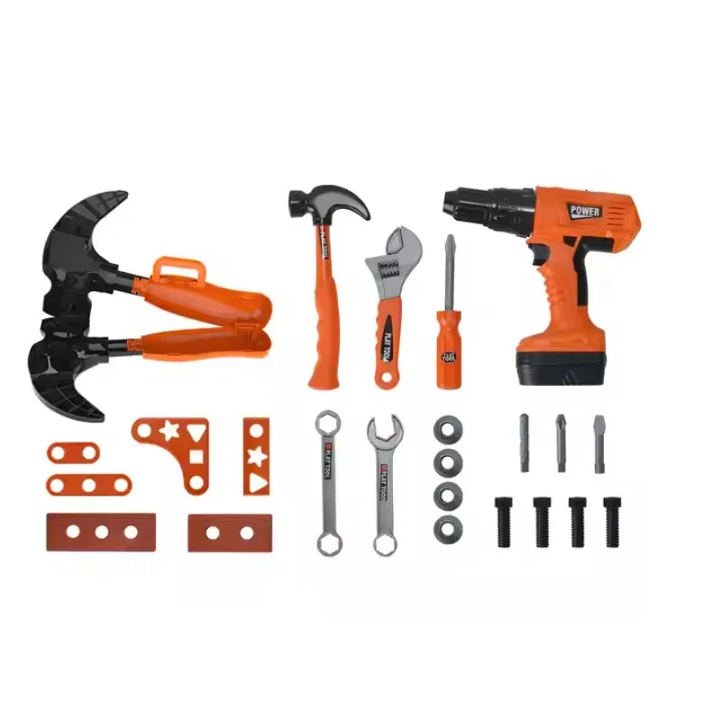 Electric Drill Tool Playset for Kids  Realistic DIY Construction Kit