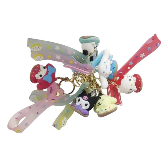 Kurumi Anime Character Keychain Full Collection –Figure Keyring Set