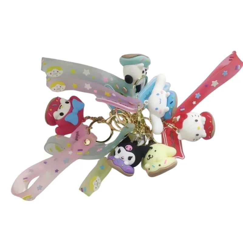 Kurumi Anime Character Keychain Full Collection –Figure Keyring Set