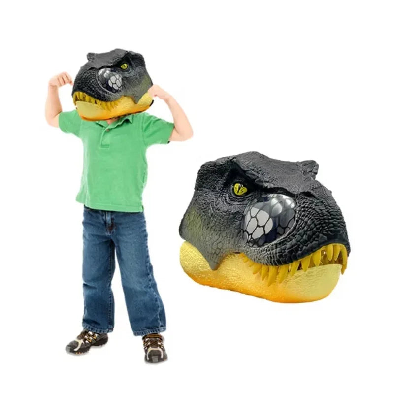 T-Rex Dinosaur Roar Mask – Sound-Activated Dino Mask