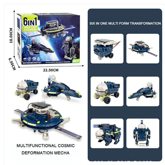 Space Fleet  Solar Powered DIY Vehicle Kit –Building Set