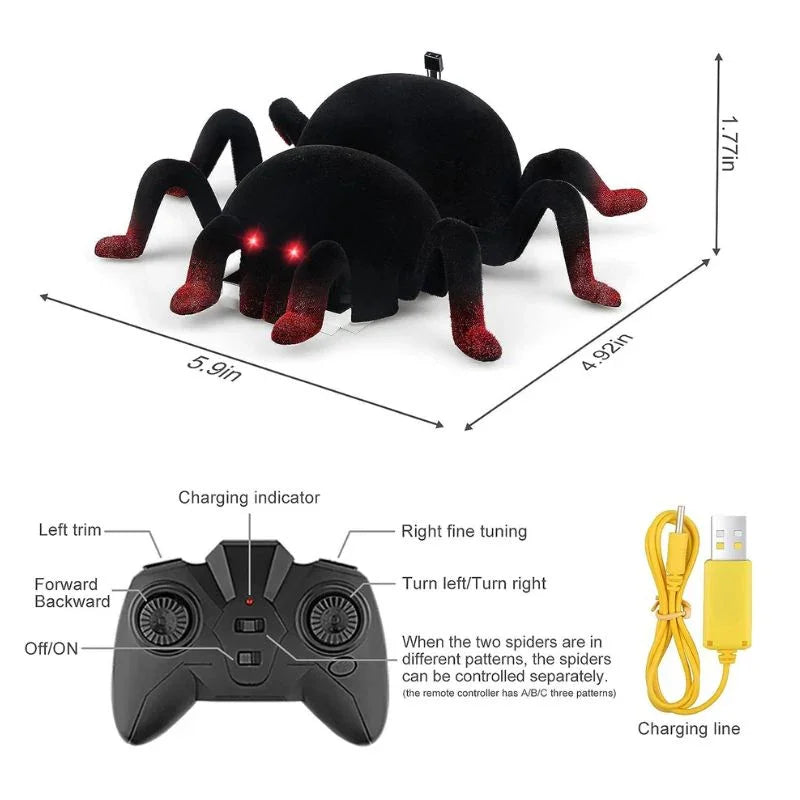 Remote Control Wall Climbing & Floor Crawling Spider Toy