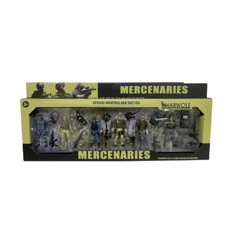 Military Soldier Action Figure Play Set  – Army Combat Toy Kit