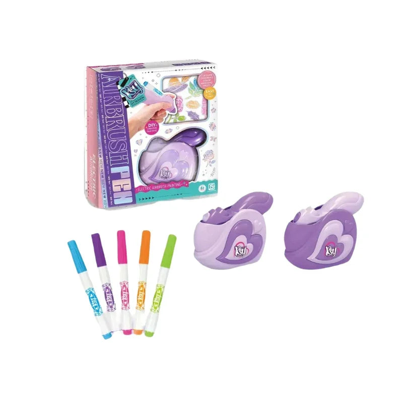 DIY Electric Airbrush Painting Pen Kit – Handheld Spray Art Tool for Kids