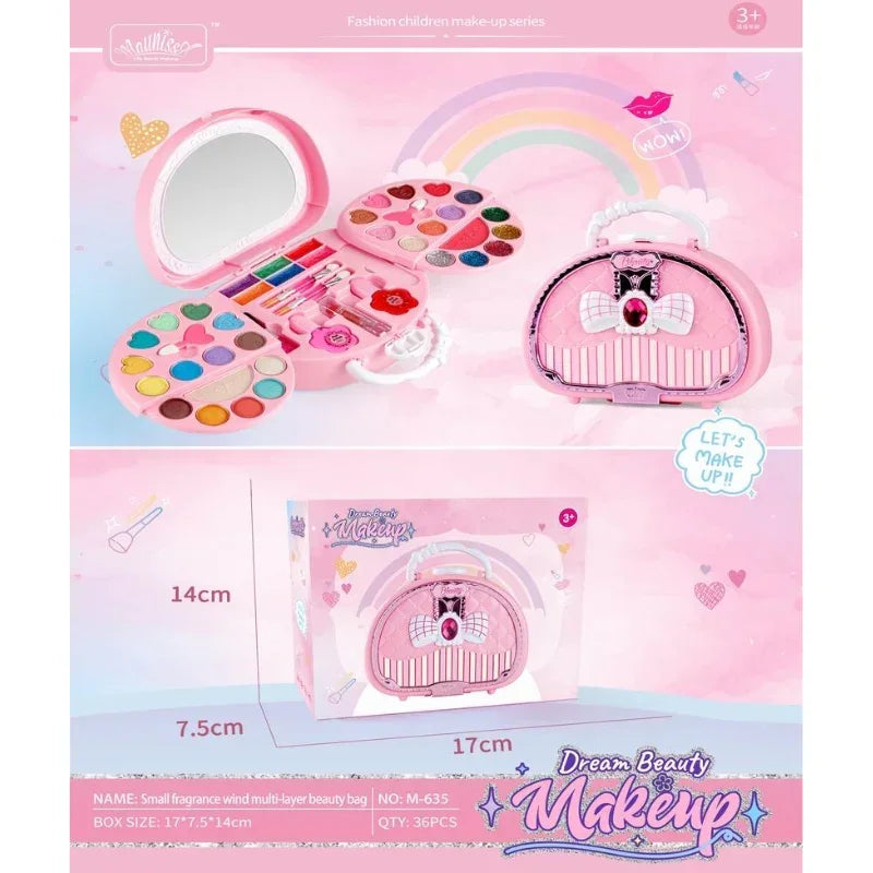 Kids Makeup Set – Safe & Washable Pretend Play Cosmetic Kit
