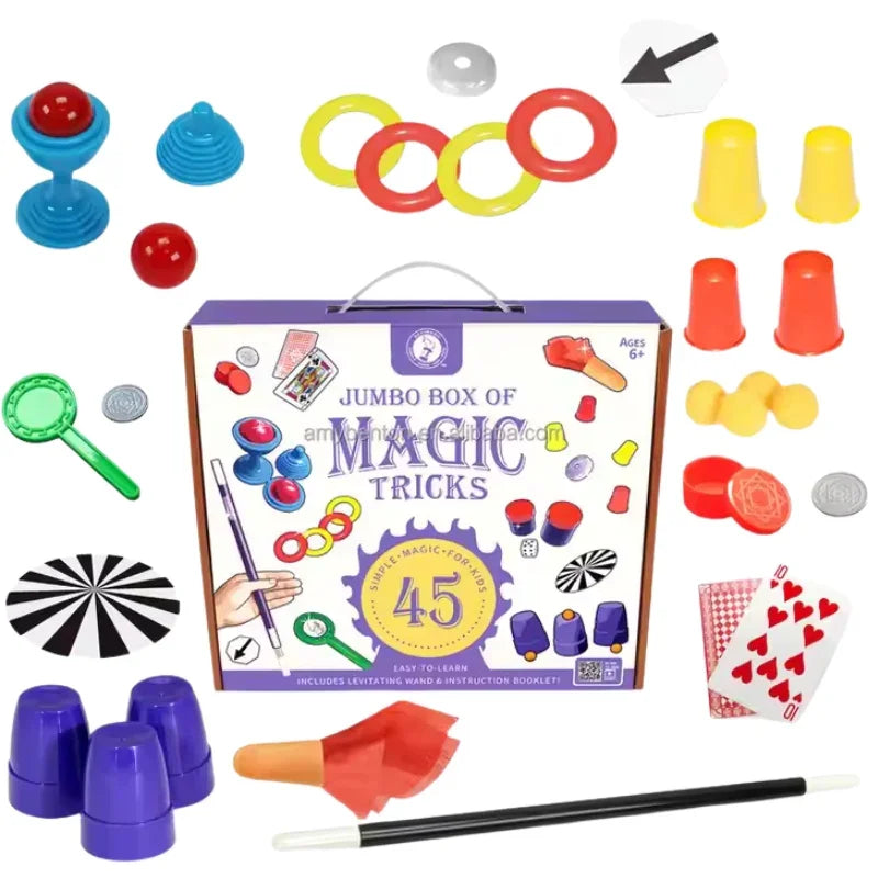 Magic Trick Set for Kids – Magician Pretend Play Magic Kit  for Kids