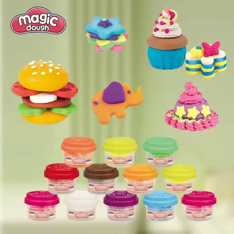 Funny Kids DIY Clay  Modeling Kit  Dough Play Toy Set (Deal)