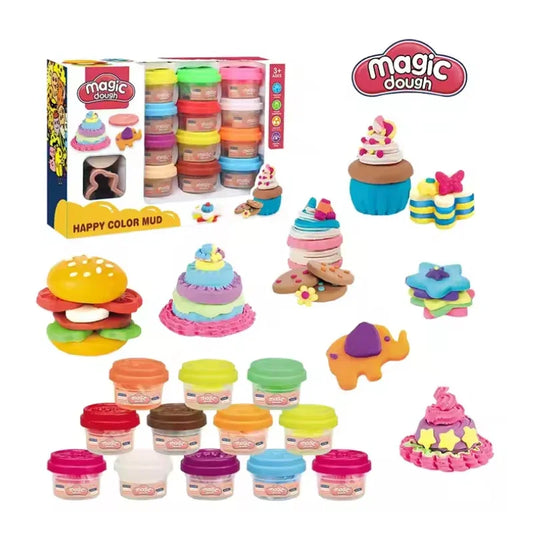 Funny Kids DIY Clay  Modeling Kit  Dough Play Toy Set (Deal)