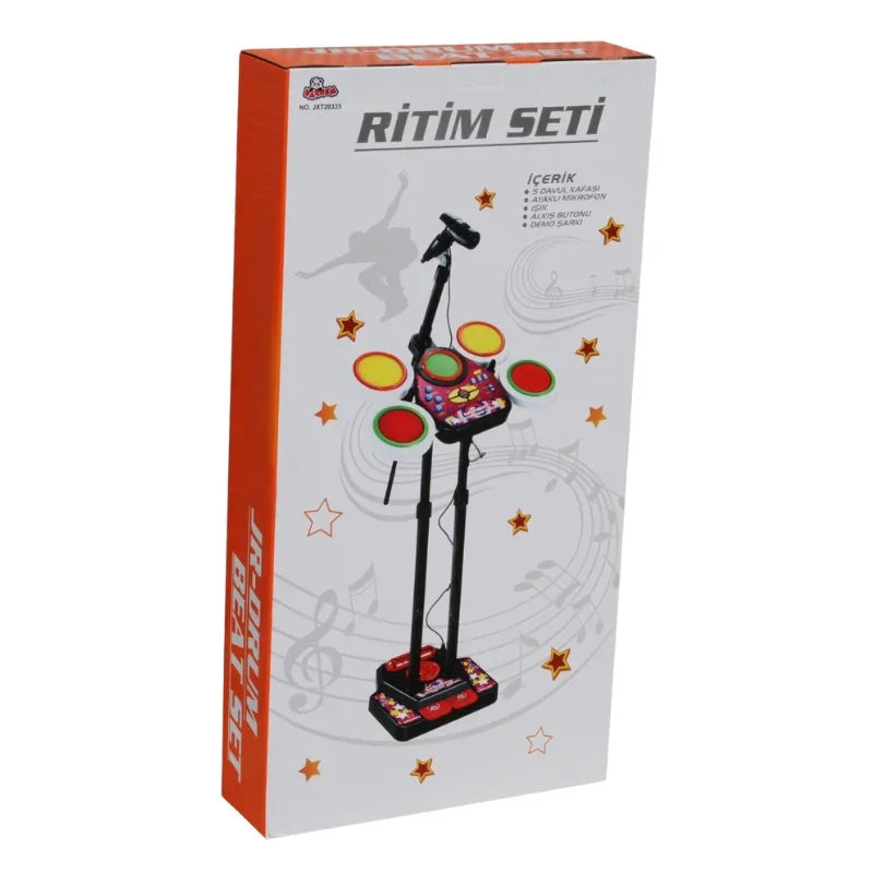 Junior Electronic Drum Beat Set Musical Toy for Kids